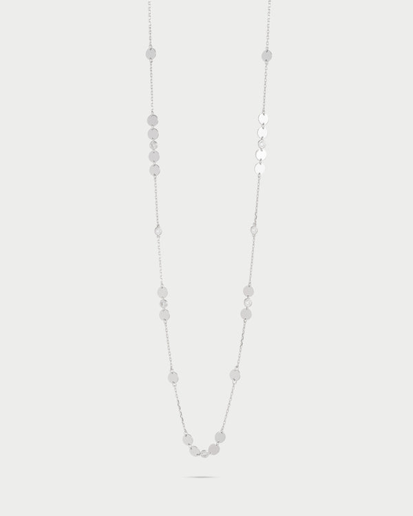 Necklace with disks and settings - SHAPES