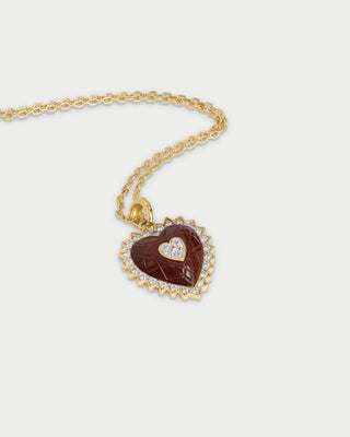 Collar sagrado corazón choco