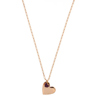 Double Heart Pendant Necklace