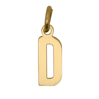 Letter D Pendant – 18KT GOLD