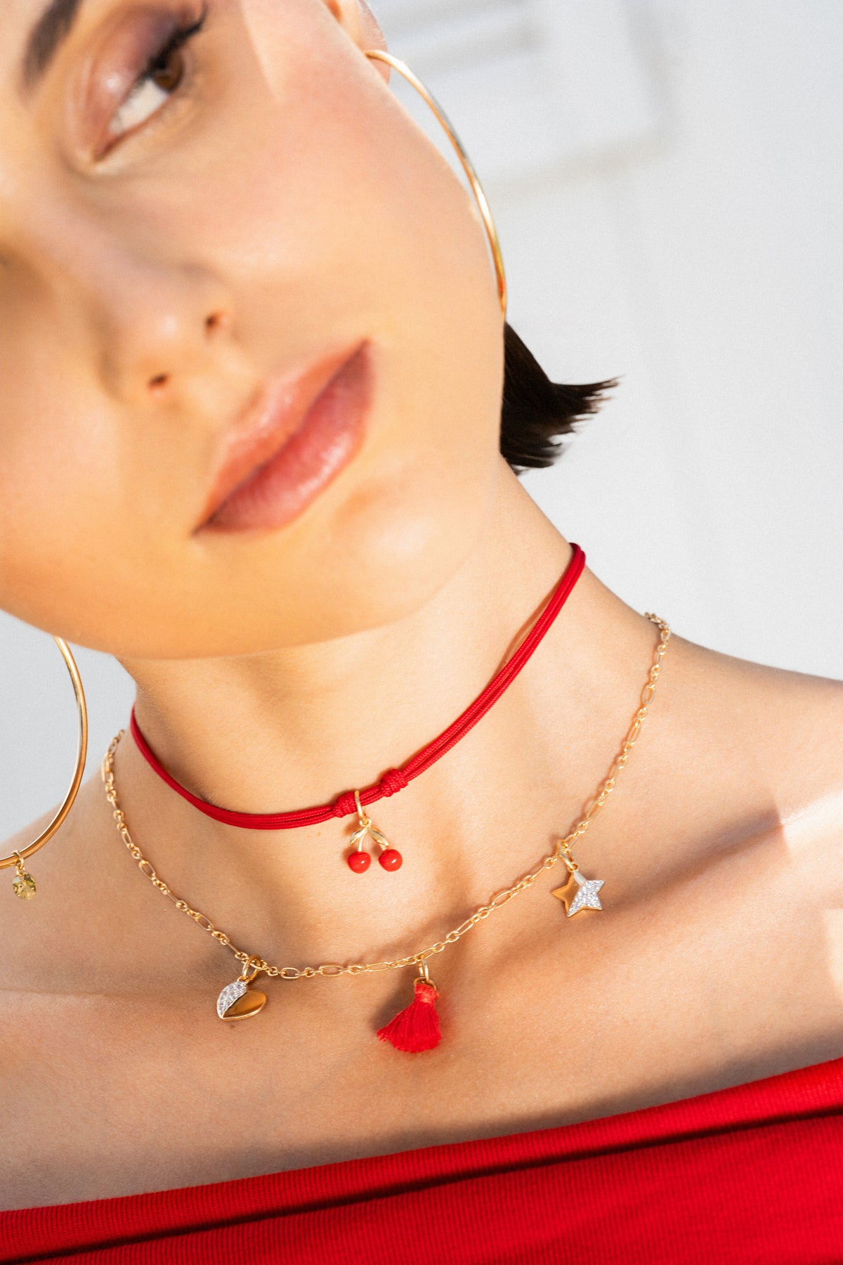 Charm Nappa Rossa