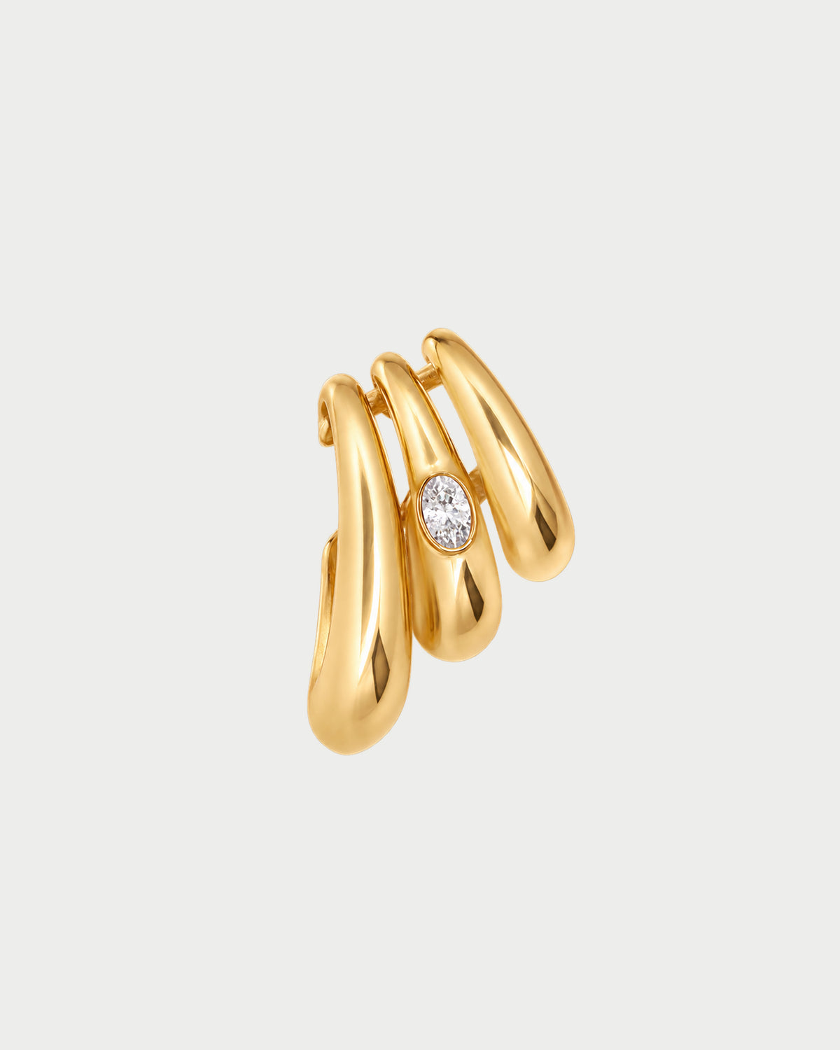 Earcuff Bold Oval Cut