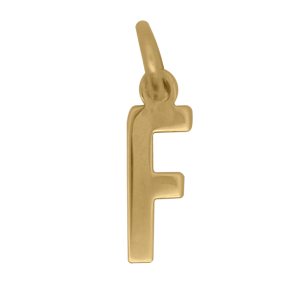 Colgante con la letra F – ORO18KT