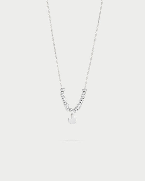 Girocollo micro anelli - cuore