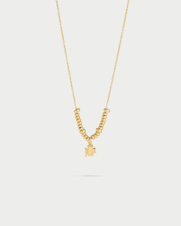 Girocollo micro anelli - quadrifoglio