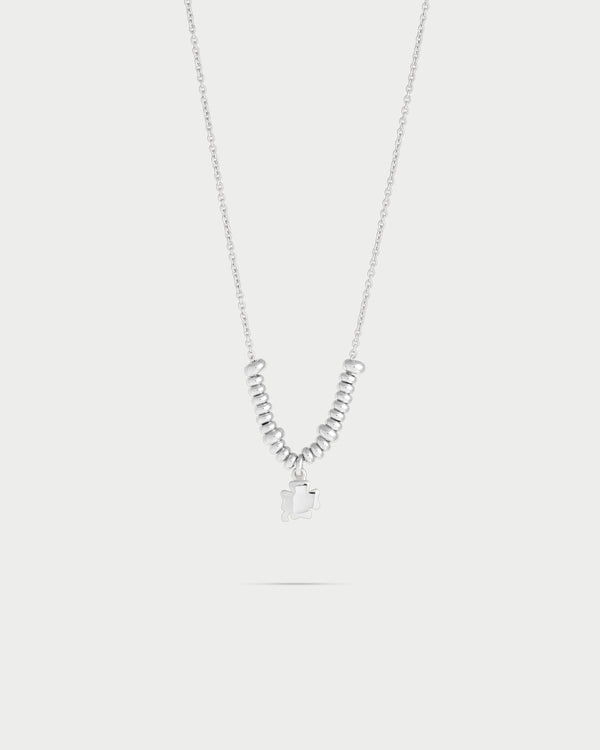 Girocollo micro anelli - quadrifoglio