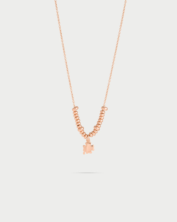 Girocollo micro anelli - quadrifoglio