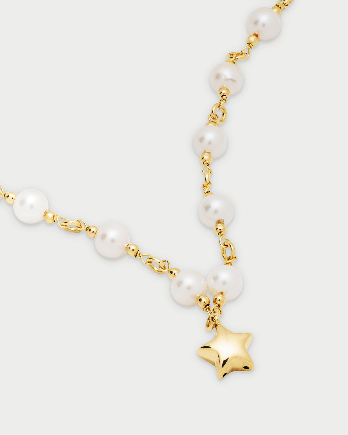 Gargantilla con estrella y perlas - WHITESIDE