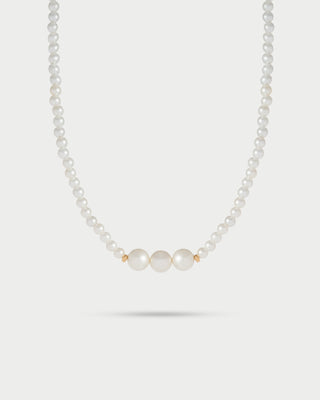 Choker with three pearls - WHITESIDE