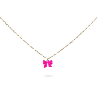 Girocollo con fiocco vernice - CANDY BOW