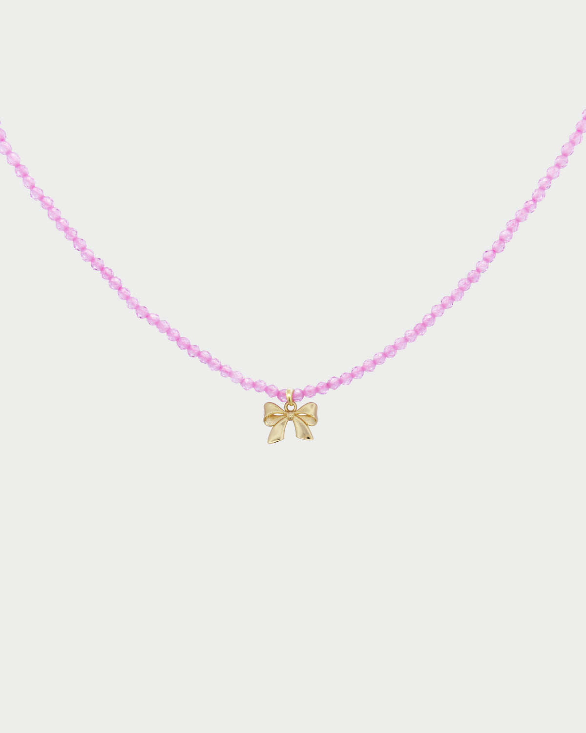 Collar con lazo chic y hilo de circonitas  - CANDY BOW