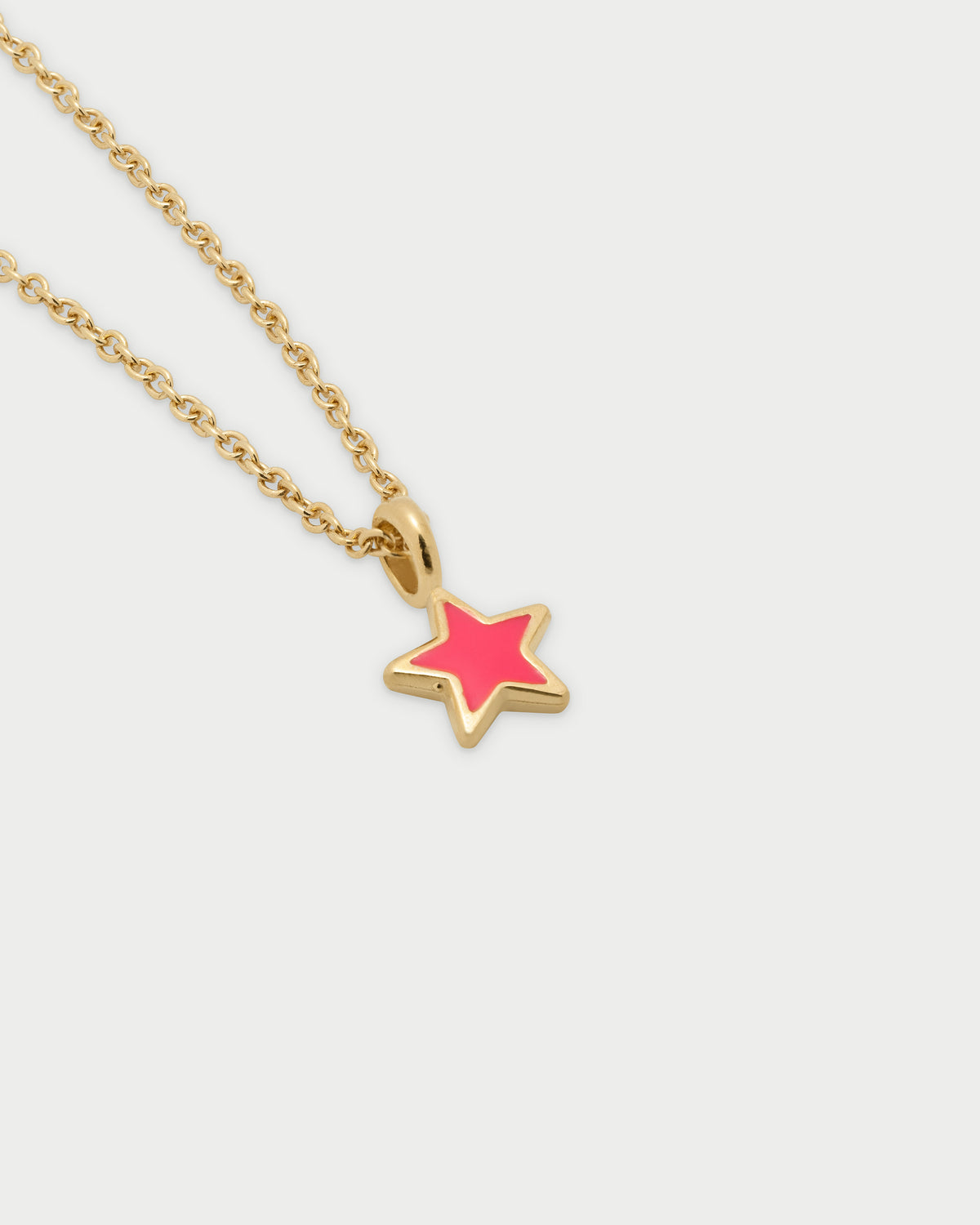 Collar simple con colgante de estrella esmaltada - ColorFUN