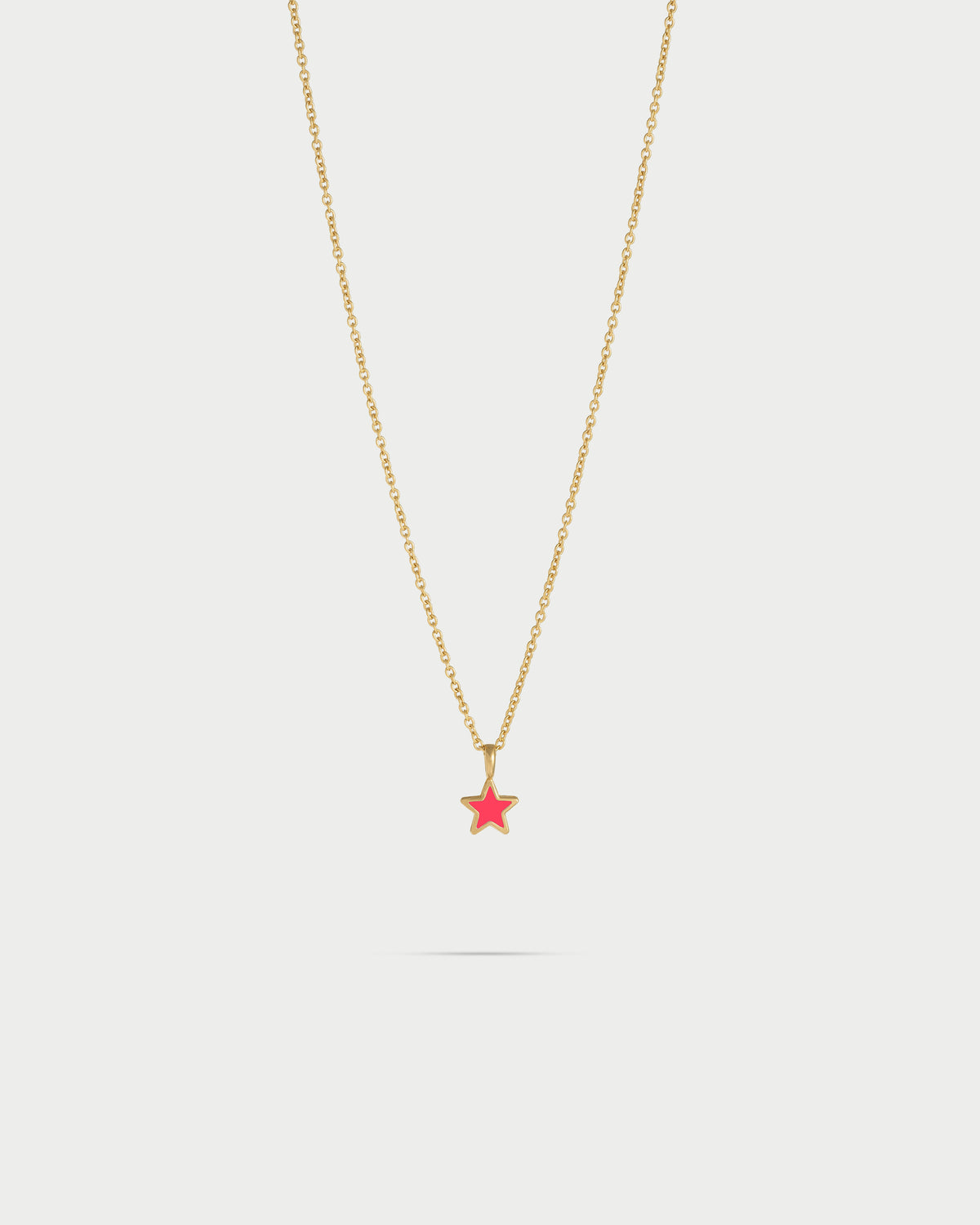 Collar simple con colgante de estrella esmaltada - ColorFUN