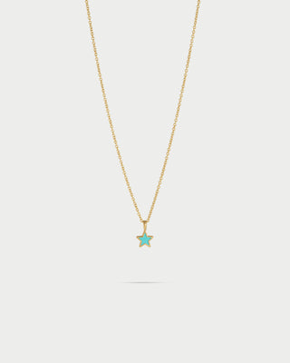 Necklace with enameled star - ColorFUN