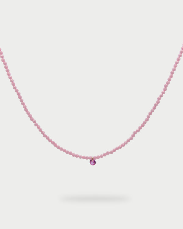 Milky Zirconia Nugget Wire Choker