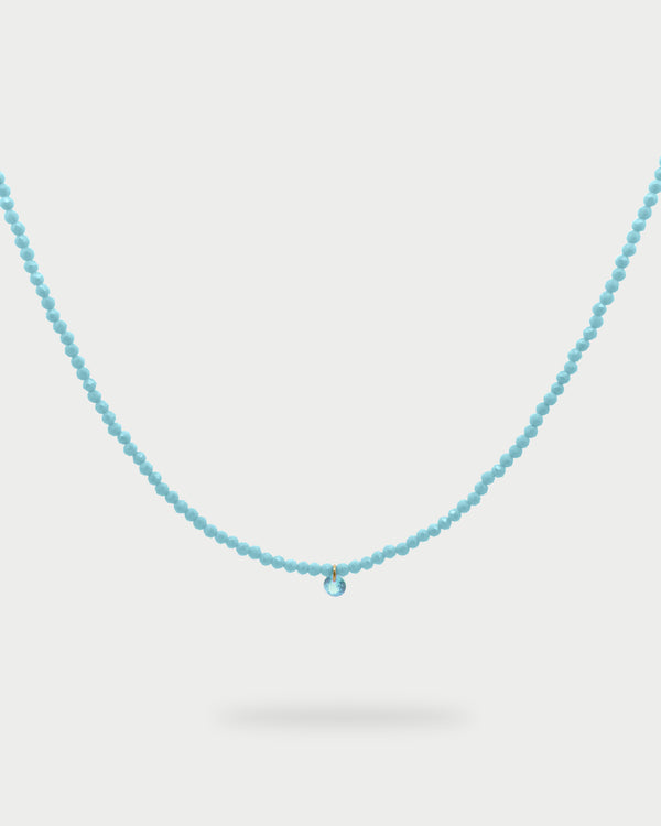 Milky Zirconia Nugget Wire Choker