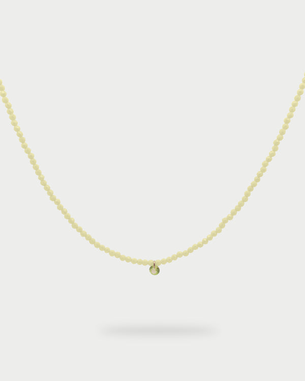 Milky Zirconia Nugget Wire Choker