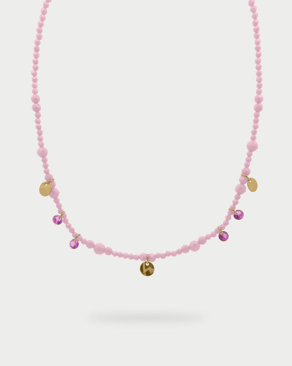 Girocollo Zirconi Milky e medaglie pendenti