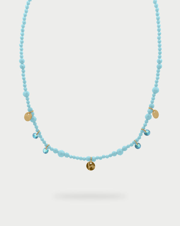 Girocollo Zirconi Milky e medaglie pendenti