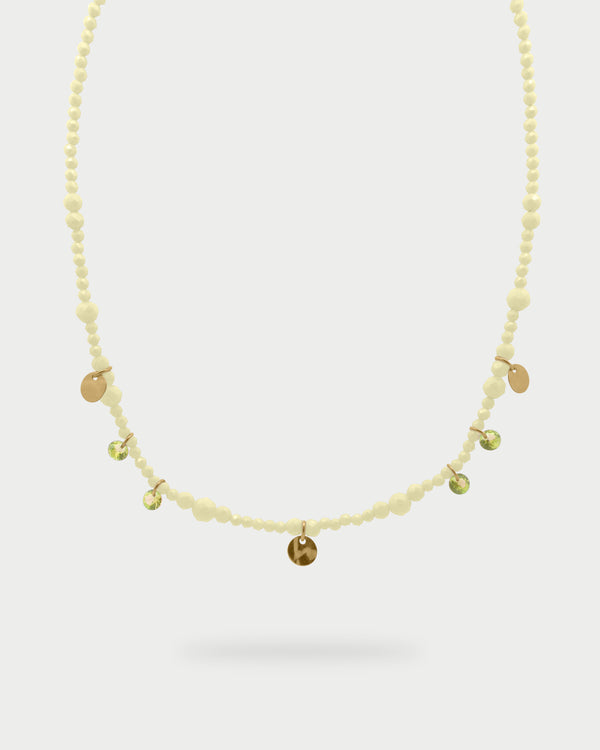 Girocollo Zirconi Milky e medaglie pendenti