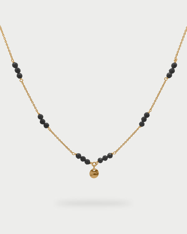 Girocollo catena con pepite Milky e Medaglia