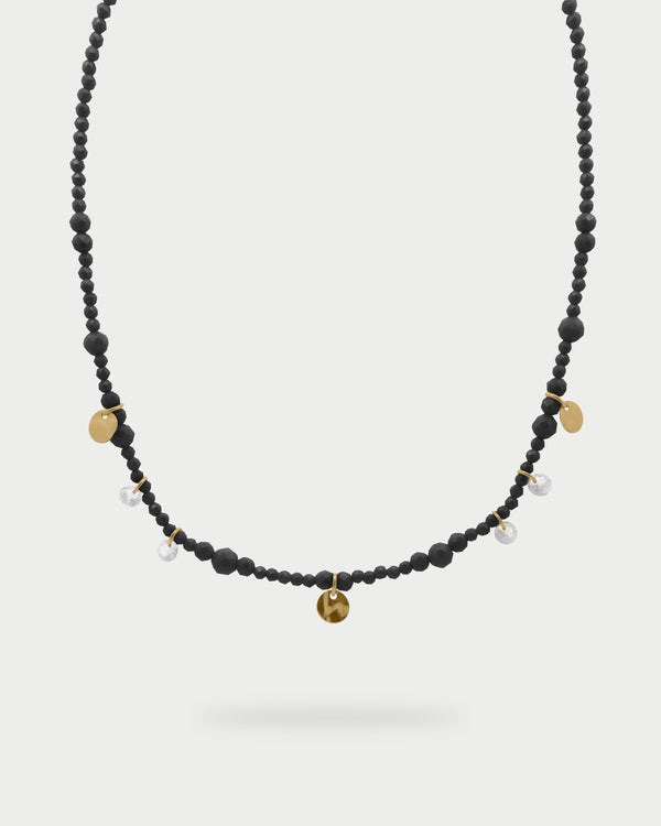 Girocollo Zirconi Milky e medaglie pendenti