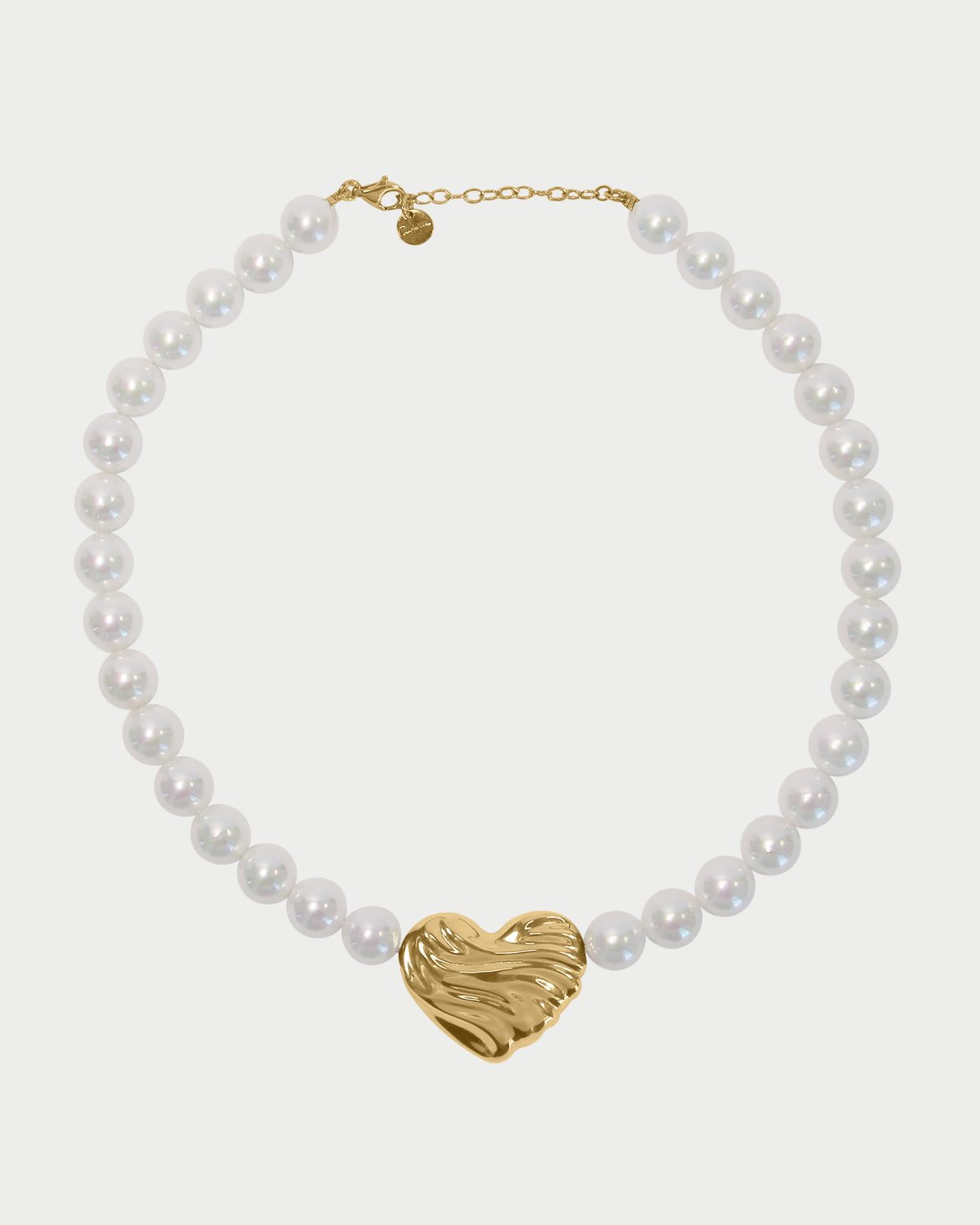 Bold Heart Pearl Choker