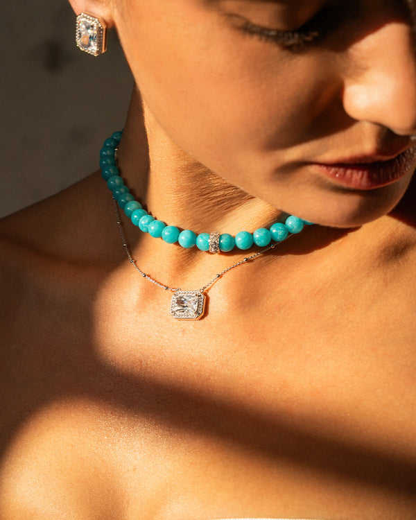 Girocollo Stone rettangolo