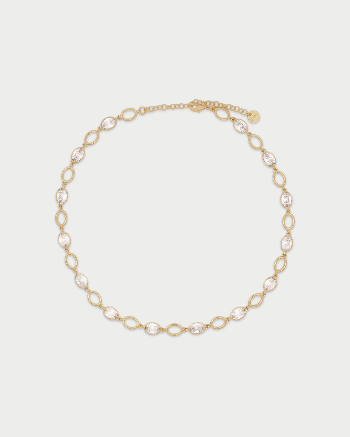 Alternating Oval Cut Necklace