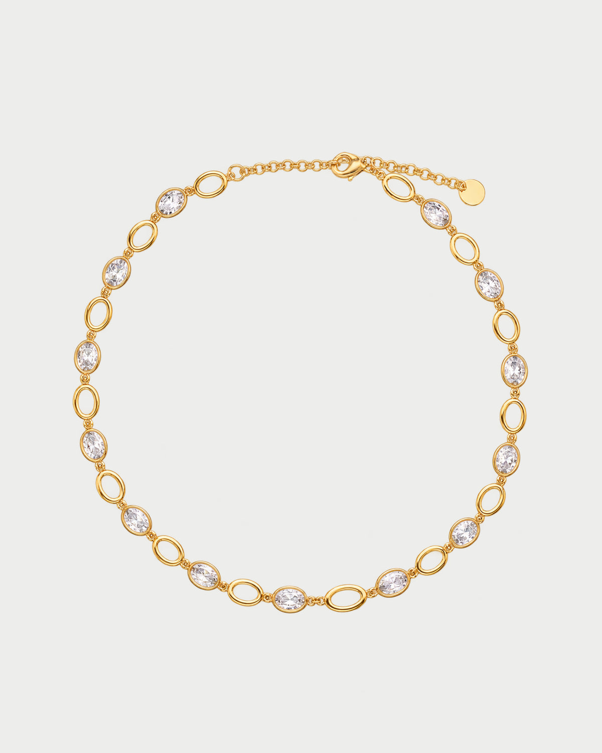 Alternating Oval Cut Necklace