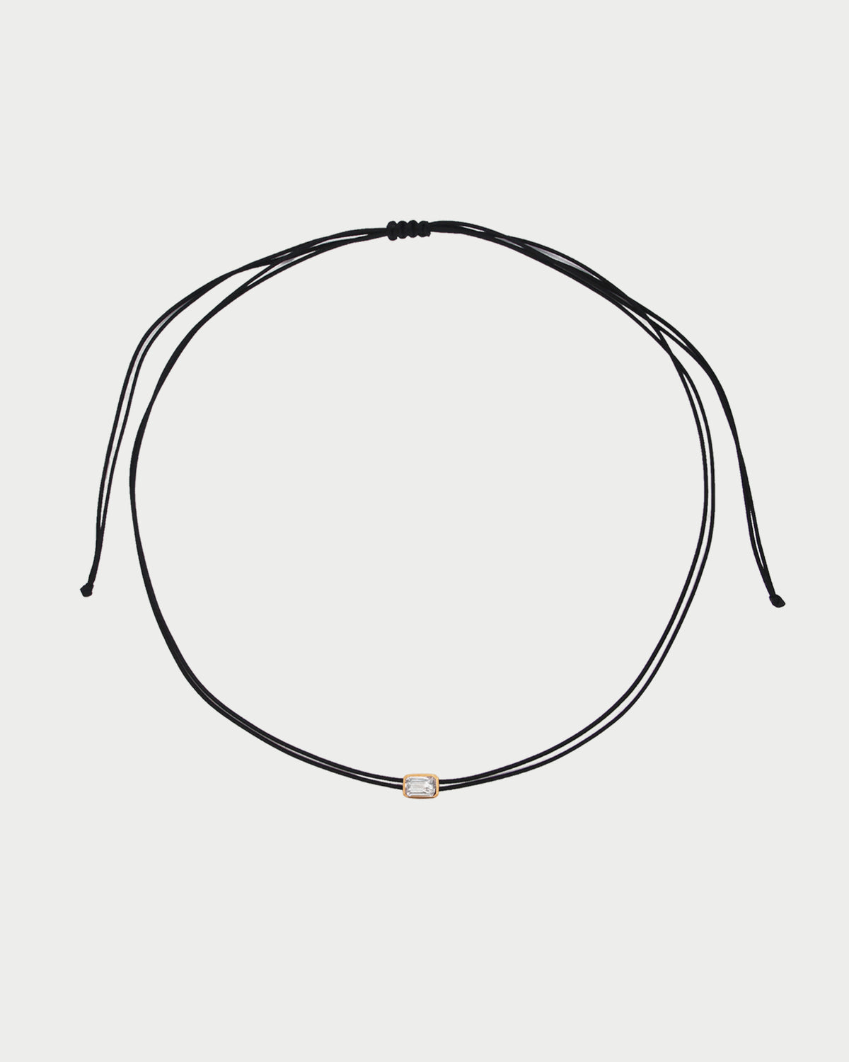 Collar corto de tela «Emerald Cut»