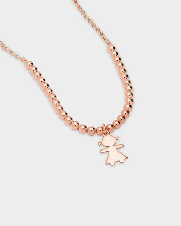 Gargantilla de cuentas con 1 Detalle Niña