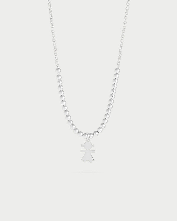 Gargantilla de cuentas con 1 Detalle Niña