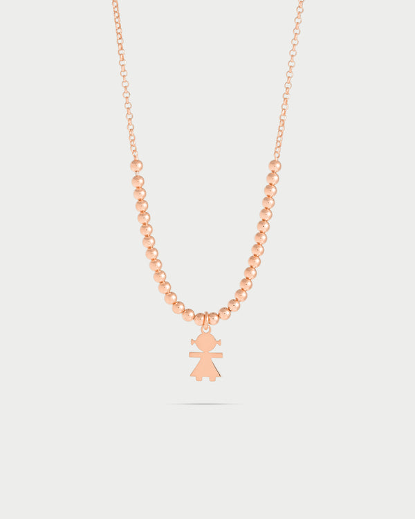 Gargantilla de cuentas con 1 Detalle Niña