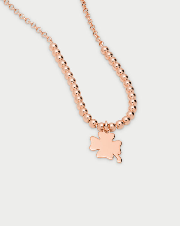 Beaded Choker 1 Micro Subject - Four-leaf Clover