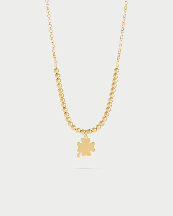 Girocollo Pallini con 1 Soggetto Micro Quadrifoglio