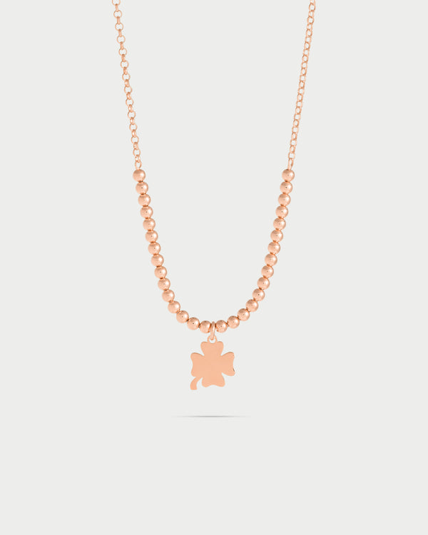 Beaded Choker 1 Micro Subject - Four-leaf Clover