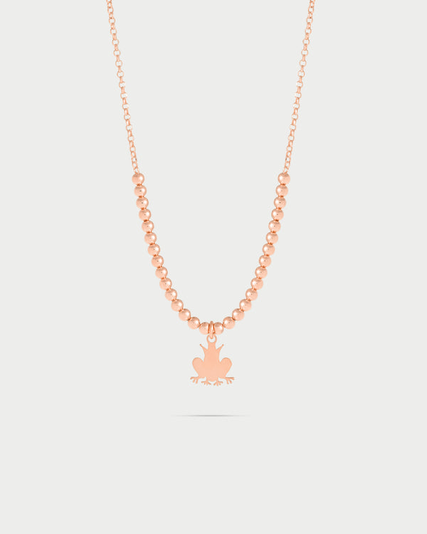 Gargantilla de cuentas con 1 Detalle Príncipe Sapo