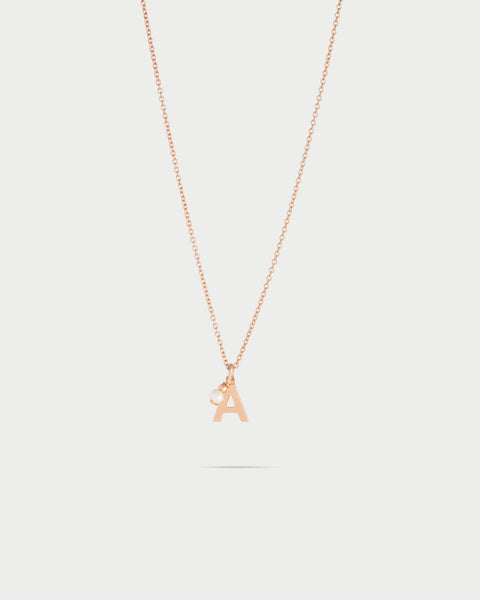Collana Con Iniziale Donna – Ciondolo A Bolla Personalizzato A-Z, Placcato Oro 14K, Catena Regolabile, Regalo In Scatola