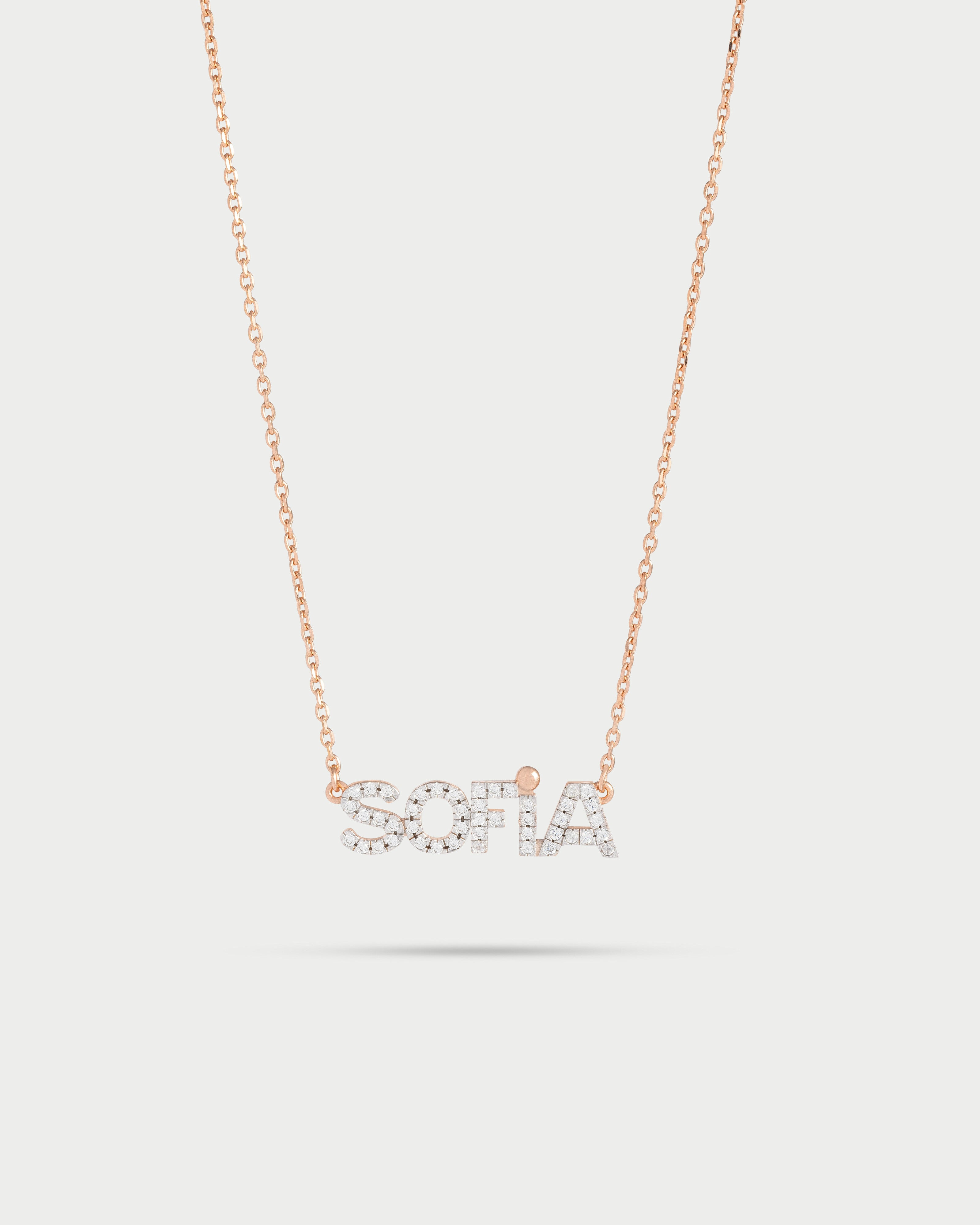 Baobei Collana Con Iniziale A-Z In Oro Rosa 14k – Acciaio Inox, Senza Nichel, Con Scatola Portagioie