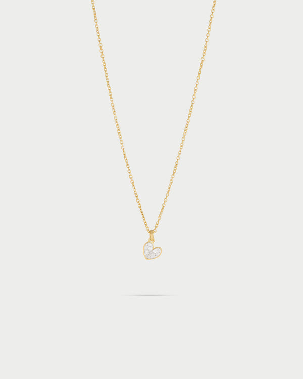 Girocollo catena e cuore zirconi