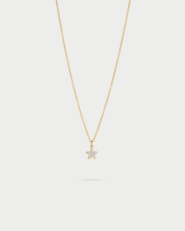 Girocollo catena e stella zirconi