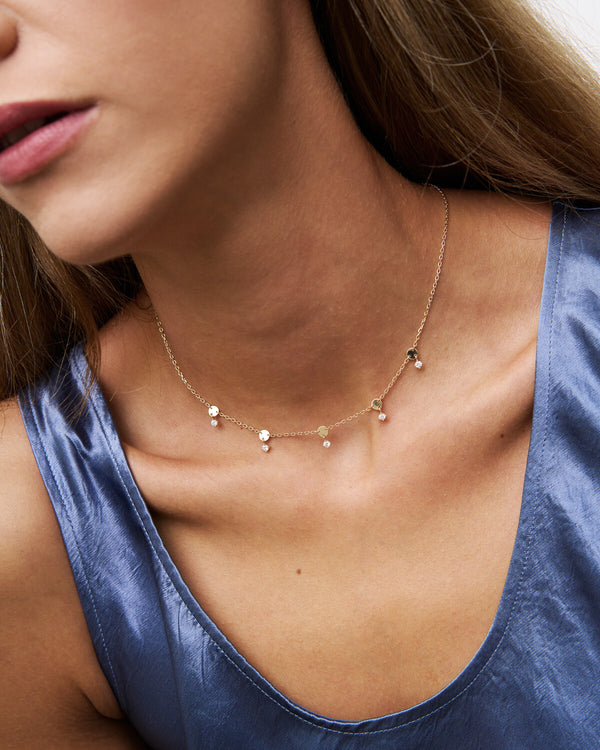 Gargantilla 5 discos y biseles