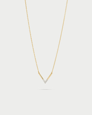 Minimal V choker with zircons - SHAPES