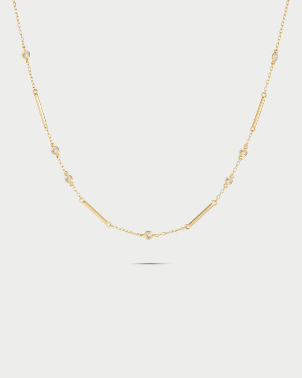 Cuello redondo minimalista LÍNEA y PUNTOS - SHAPES