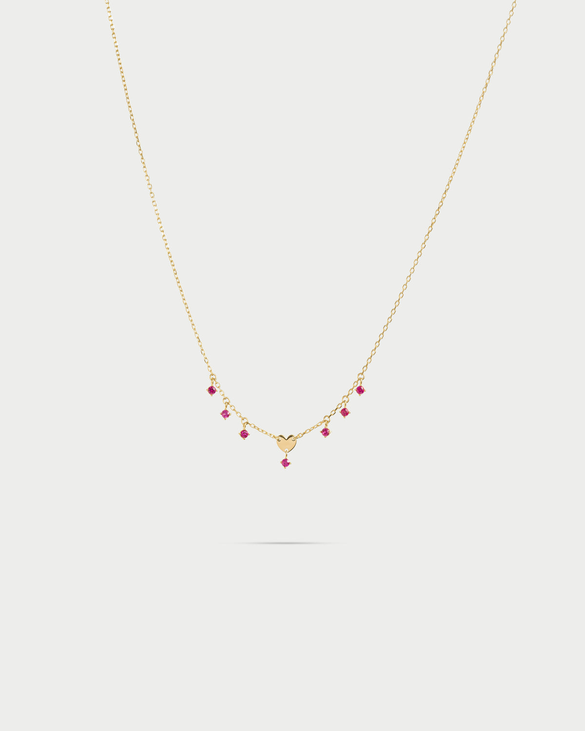 Girocollo mini cuore e punti luce pendenti