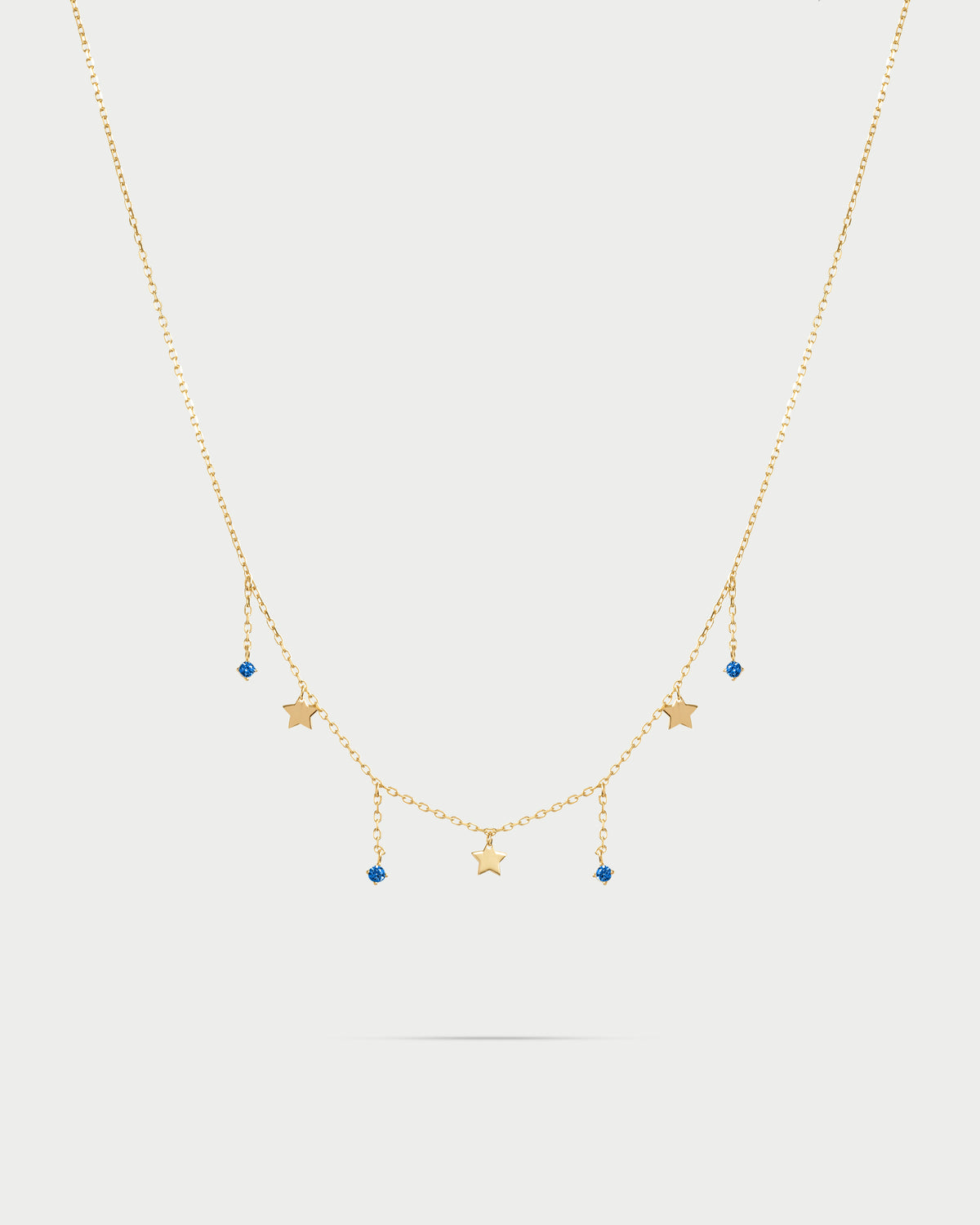 Girocollo 3 mini stelle e punti luce line