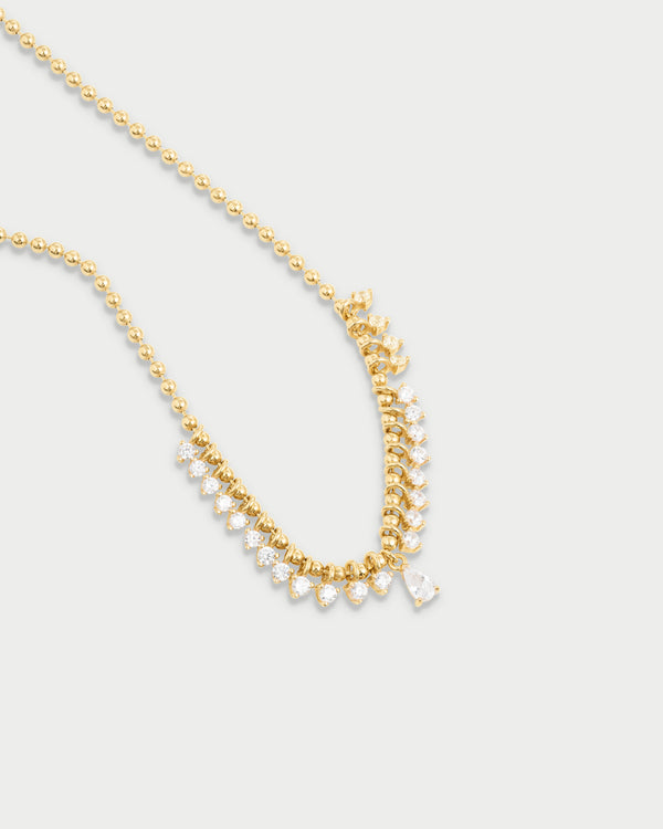 Collana con Catena Forzatina e Pendente a Goccia con Texture Sirena e Collana con Catena Forzatina e Pendente a Goccia con Texture Sirena e