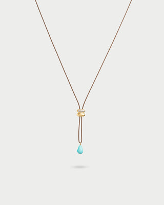 Turquoise upswing necklace