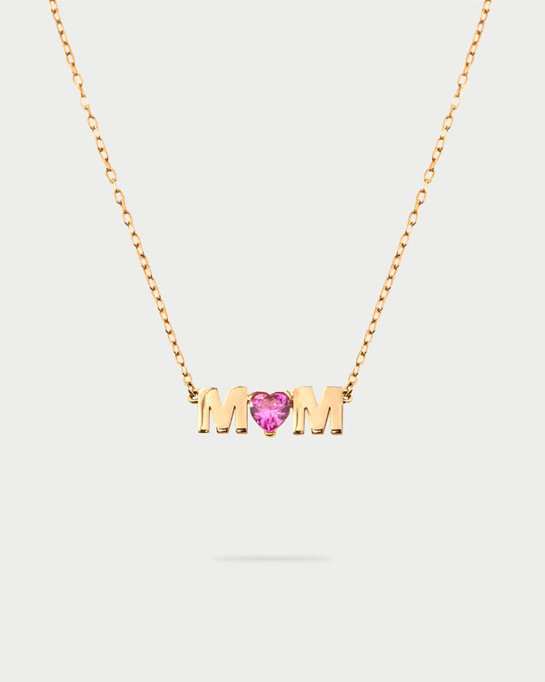 Girocollo MOM con pietra colorata centrale